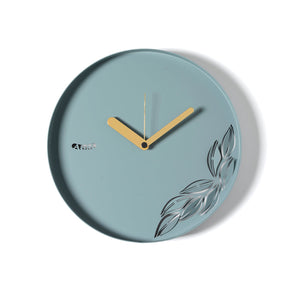 Orologio minimal Alba Arti & Mestieri in ferro colore verde marino 30x30 cm