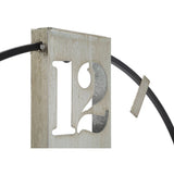 MAURO FERRETTI Silvery Wall Clock 61x4.5x63 cm