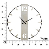 MAURO FERRETTI Silvery Wall Clock 61x4.5x63 cm