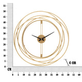 MAURO FERRETTI Gold Strips Wall Clock 50x4 cm