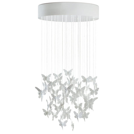 Lampada a sospensione Niagara Lladrò in porcellana 170x80 cm