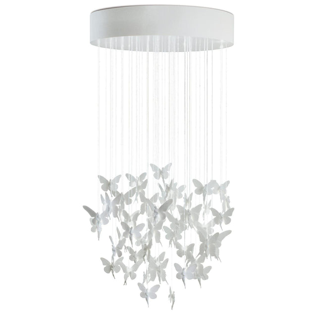 Lampada a sospensione Niagara Lladrò in porcellana 170x80 cm