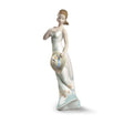 Statuina Giorni di Primavera Lladrò in porcellana lucida 29 cm