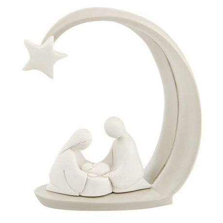 Presepe Cometa Bongelli Preziosi in marmorino bianco 13 cm