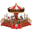 Carosello musicale Timstor in plastica con luci LED 36x29x27 cm