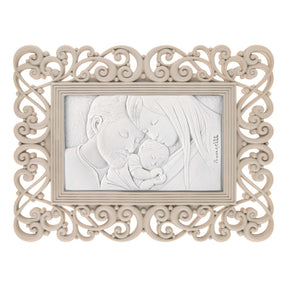 Portafoto Sacra Famiglia Bongelli Preziosi in marmorino 17x13 cm