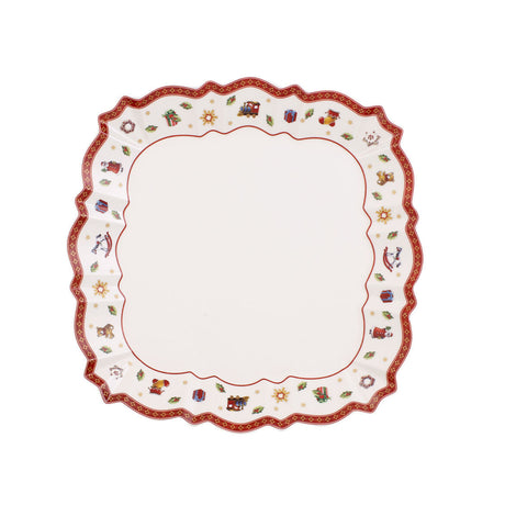 Piatto quadrato Toy's Delight Villeroy & Boch in porcellana decorata 26 cm