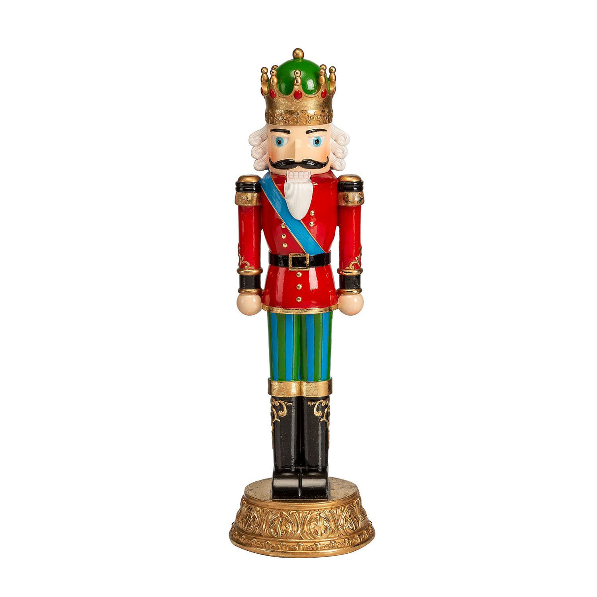 Schiaccianoci soldatino Noel in resina decorazione natalizia 41 cm