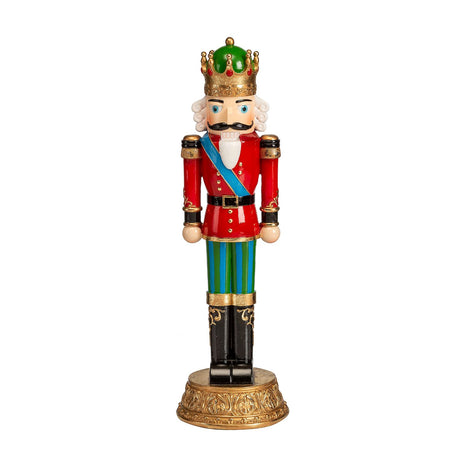 Schiaccianoci soldatino Noel in resina decorazione natalizia 41 cm