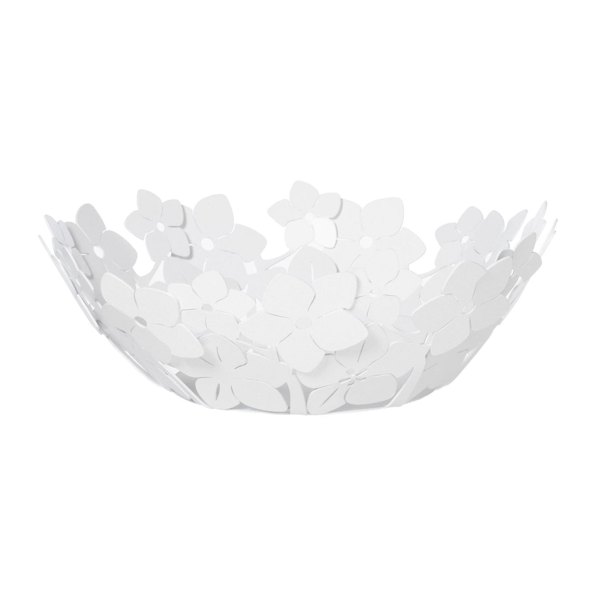 Centrotavola floreale Arti e Mestieri in metallo grande bianco