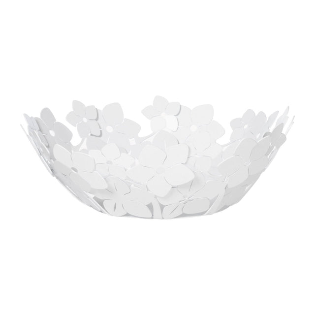 Centrotavola floreale Arti e Mestieri in metallo grande bianco