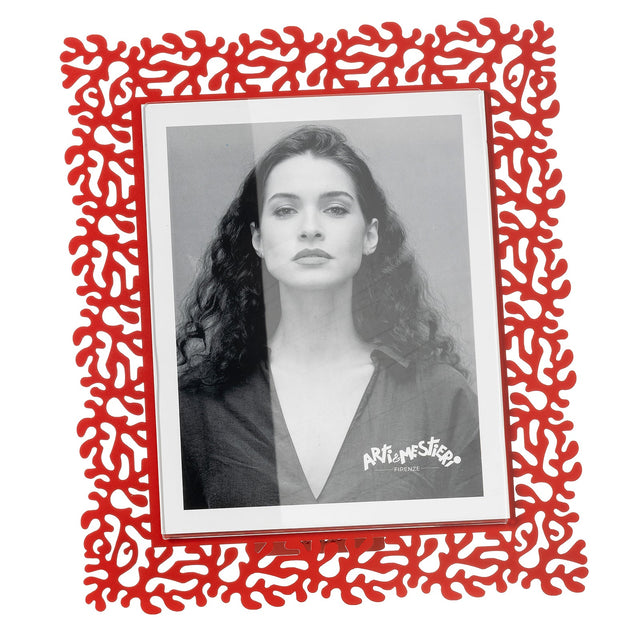 Portafoto Corallo Maxi Arti & Mestieri in ferro rosso 34x29,3 cm