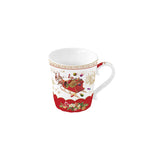 Tazza Mug Christmas Memories Easy Life in porcellana decorata 340 ml