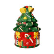 Barattolo Albero di Natale Brandani in ceramica decorata 29x20 cm