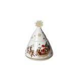 Zuccheriera Christmas Brandani in porcellana con decori natalizi 14x10,5 cm
