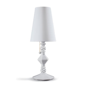 Lampada da tavolo Belle De Nuit Lladrò in porcellana bianca 57x20 cm