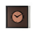 Orologio da parete Tiffany Arti & Mestieri in ferro nero mocha mousse 35x35 cm
