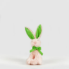 Coniglio di Pasqua EDG in tessuto rosa altezza 28 cm