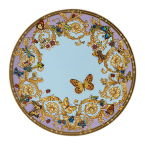 Piatto segnaposto Le Jardin de Versace in porcellana decorata 33 cm