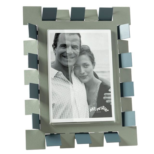 Portafoto Vertigo Maxi Arti & Mestieri in ferro colore giada 34,5x29,4 cm