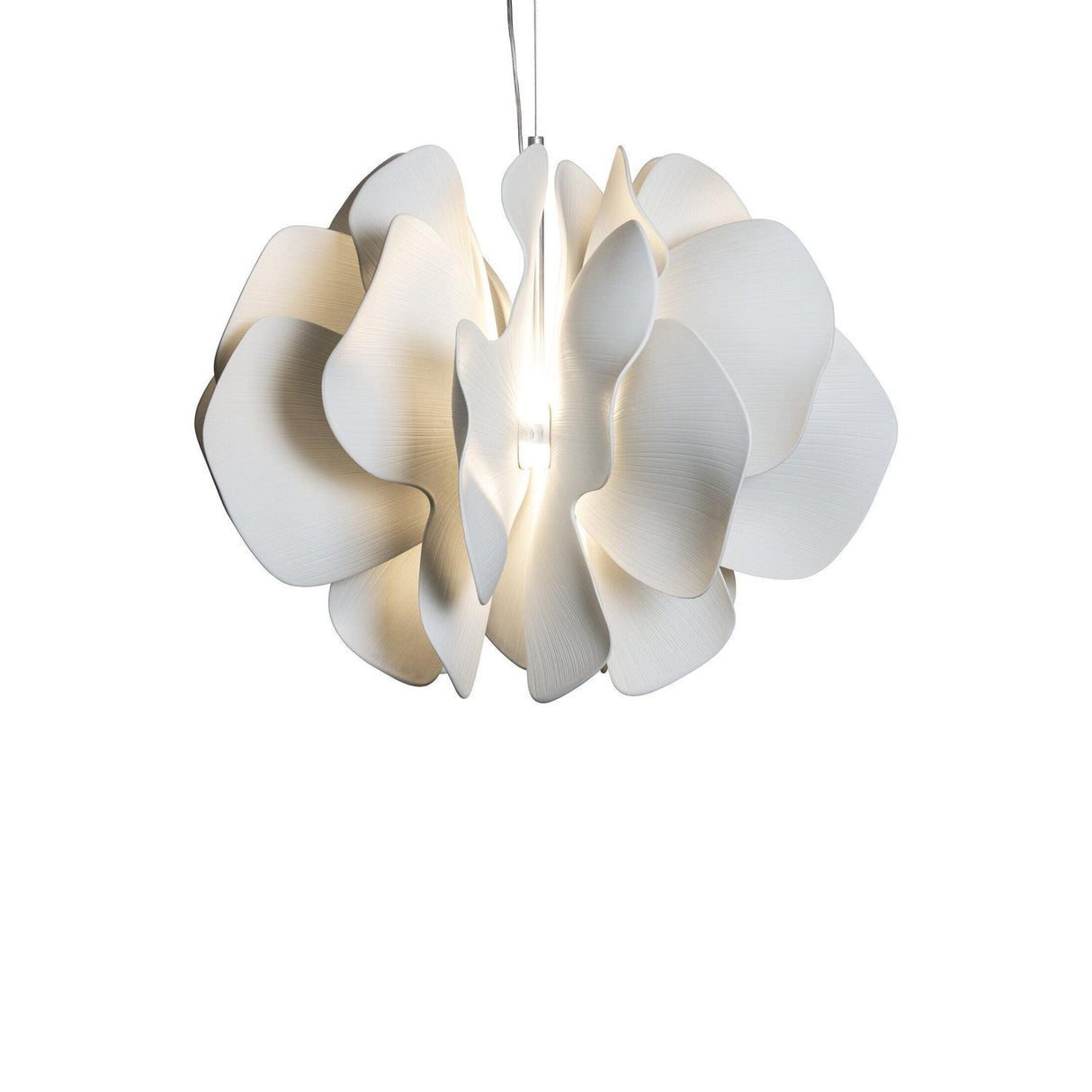 LLADRO' Nightbloom Lampada Sospesa 60cm Bianco 170x68cm Porcellana