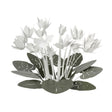 Centrotavola Ciclamino Arti e Mestieri in metallo design sinuoso