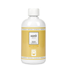 Flacone profumo bucato Muhà Sweet Vanilla 400 ml fragranza intensa