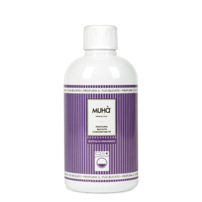 Flacone profumo bucato Muhà Soffio di Provenza 400 ml con etichetta floreale