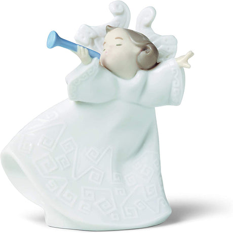 Statuina Assolo di tromba NAO in porcellana decorata a mano 20 cm