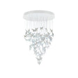 Lampada a sospensione Niagara Lladrò in porcellana con fibra ottica 185x110 cm