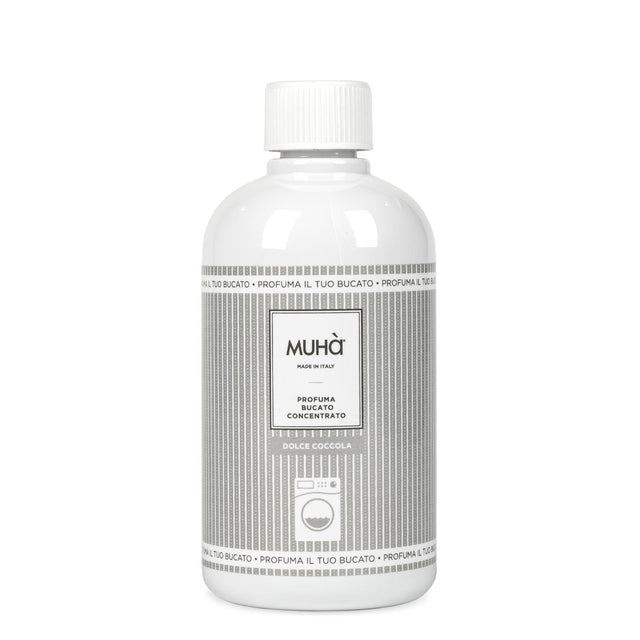Flacone profumo bucato Muhà Dolce Coccola fragranza vanigliata 400 ml