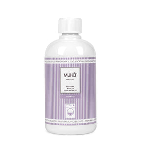 Profumo bucato Muha Violetta in flacone da 400 ml per lavatrice