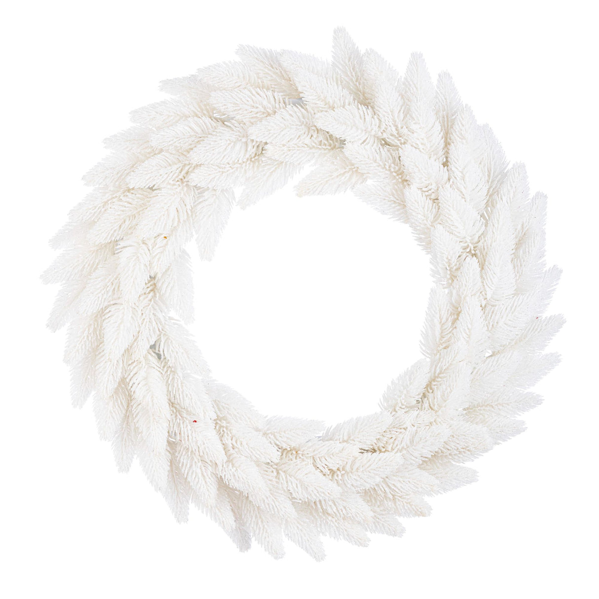 Ghirlanda natalizia Bizzotto in polietilene e pvc bianco 40 cm