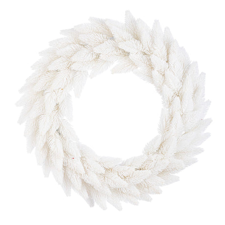 Ghirlanda natalizia Bizzotto in polietilene e pvc bianco 40 cm
