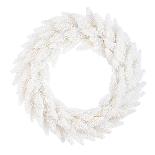 Ghirlanda natalizia Bizzotto in polietilene e pvc bianco 40 cm