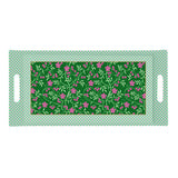 Vassoio Floral Fantasy Easy Life in melamina decoro floreale 40x19 cm