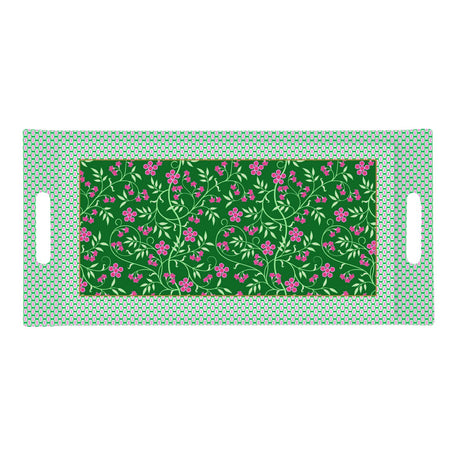 Vassoio Floral Fantasy Easy Life in melamina decoro floreale 40x19 cm