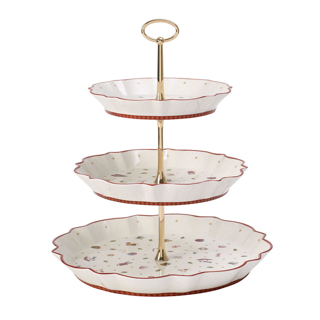 Alzata Toy's Delight Villeroy & Boch in porcellana decorata 33 cm