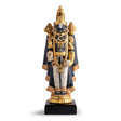 Scultura Lord Balaji Lladrò in porcellana opaca con decori oro 48x21 cm