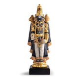 Scultura Lord Balaji Lladrò in porcellana opaca con decori oro 48x21 cm