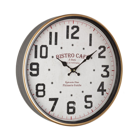 Orologio da parete Bistro Bizzotto in metallo stile retrò 40 cm