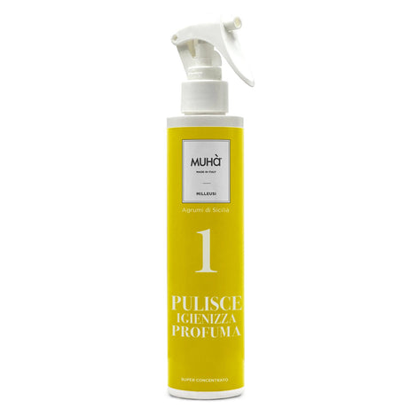 Detergente spray multiuso Muhà fragranza Agrumi di Sicilia flacone 200 ml