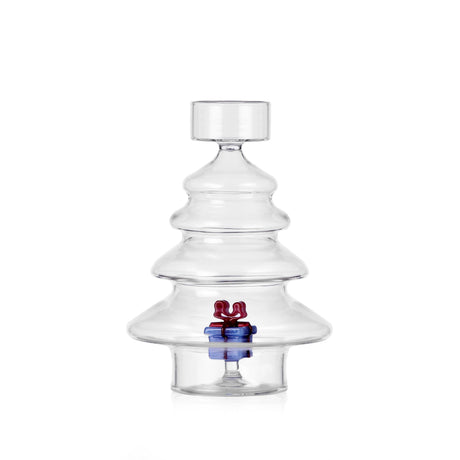 Tealight Christmas Tales Ichendorf vetro borosilicato azzurro 16,5 cm