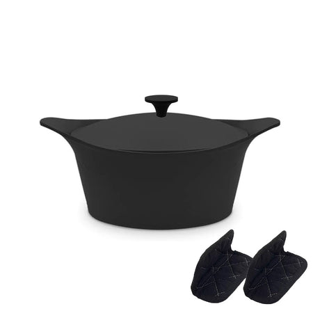 Cocotte L'Incredibile Cookut in metallo nero grafite 28 cm