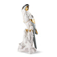 Scultura Ara Cyborg Lladrò in porcellana lucida 45x22 cm