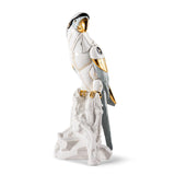 Scultura Ara Cyborg Lladrò in porcellana lucida 45x22 cm