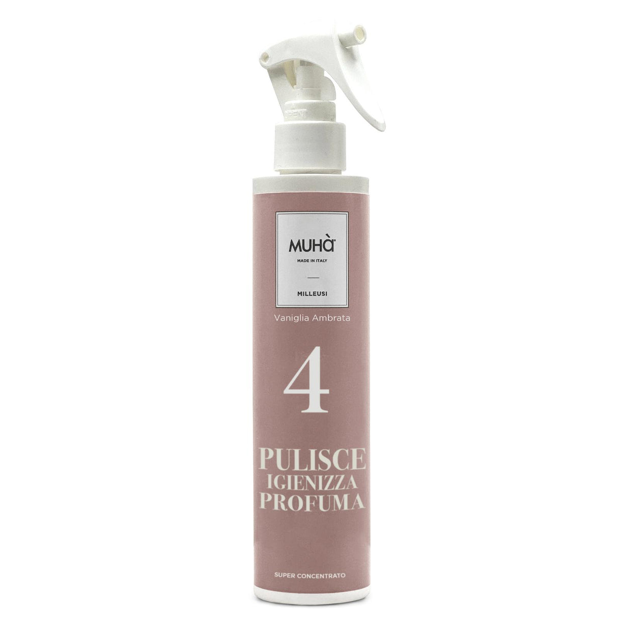 Detergente spray Milleusi Muha fragranza vaniglia ambrata 200 ml