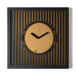 Orologio da parete Tiffany Arti & Mestieri in ferro nero e oro 50x50 cm