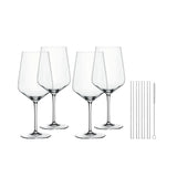 Calici vino rosso Nachtmann in cristallo forma a diamante set 4 pezzi