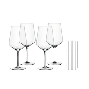 Calici vino rosso Nachtmann in cristallo forma a diamante set 4 pezzi